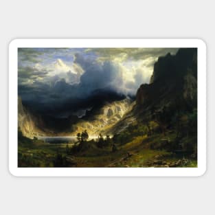 A Storm in the Rocky Mountains, Mt. Rosalie by Albert Bierstadt Magnet